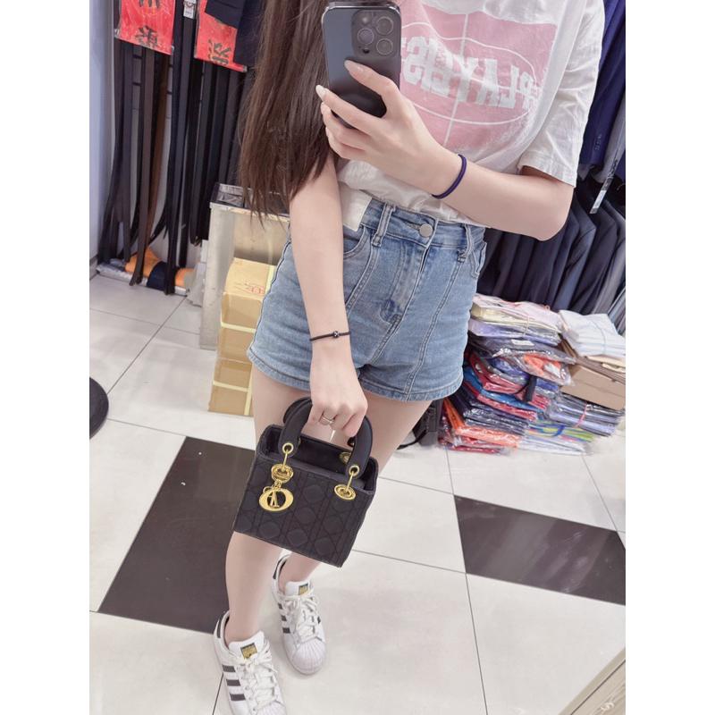 🆈🅰🅽現貨實拍 今年流行包包女2023新款時尚高級感單肩斜背包洋氣粉紅手提戴妃包-細節圖4