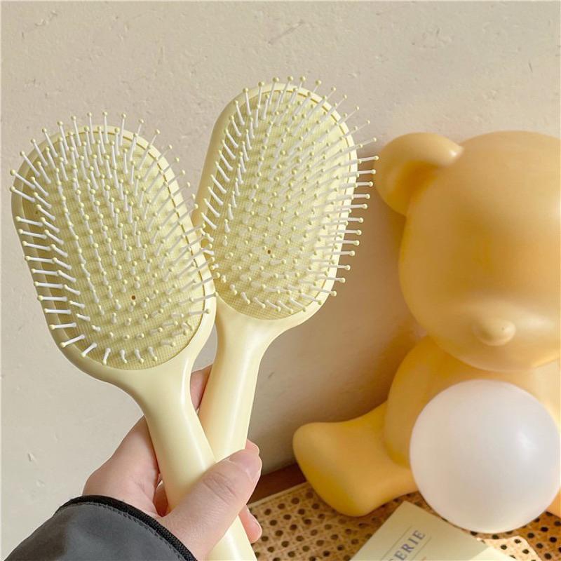 🆈🅰🅽現貨實拍 韓國糖果色梳子 糖果色氣墊梳子 耐用髮梳 防水頭梳 頭皮按摩梳-細節圖8
