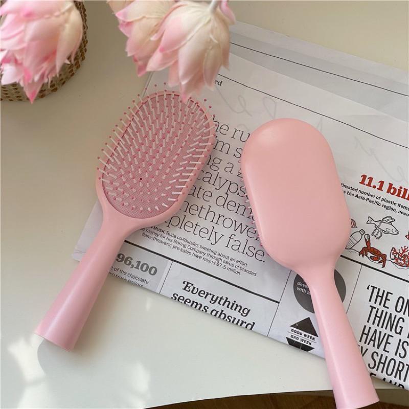 🆈🅰🅽現貨實拍 韓國糖果色梳子 糖果色氣墊梳子 耐用髮梳 防水頭梳 頭皮按摩梳-細節圖9