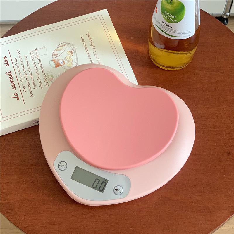 🆈🅰🅽現貨實拍  ins風高顏值家用可愛高精準微型烘培秤食物愛心廚房秤小型電子秤 食物秤 電子秤 烘培用具 烘焙-細節圖3
