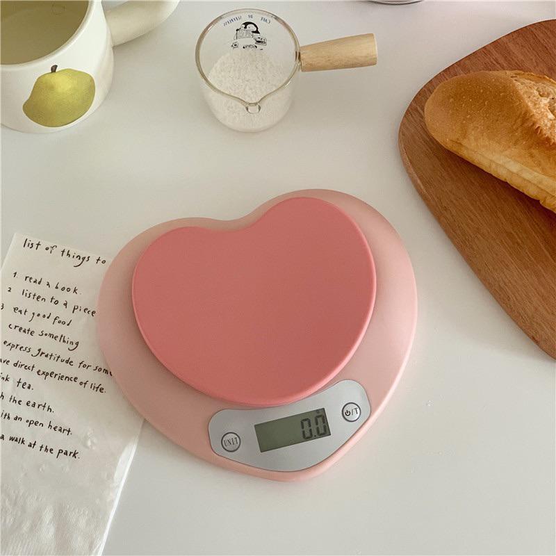🆈🅰🅽現貨實拍  ins風高顏值家用可愛高精準微型烘培秤食物愛心廚房秤小型電子秤 食物秤 電子秤 烘培用具 烘焙-細節圖4