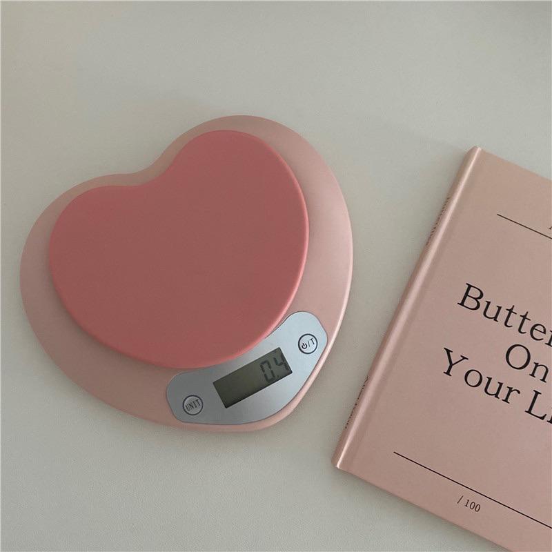 🆈🅰🅽現貨實拍  ins風高顏值家用可愛高精準微型烘培秤食物愛心廚房秤小型電子秤 食物秤 電子秤 烘培用具 烘焙-細節圖5