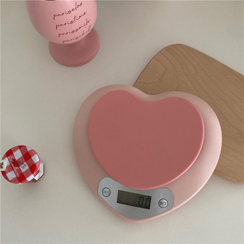 🆈🅰🅽現貨實拍  ins風高顏值家用可愛高精準微型烘培秤食物愛心廚房秤小型電子秤 食物秤 電子秤 烘培用具 烘焙-細節圖6