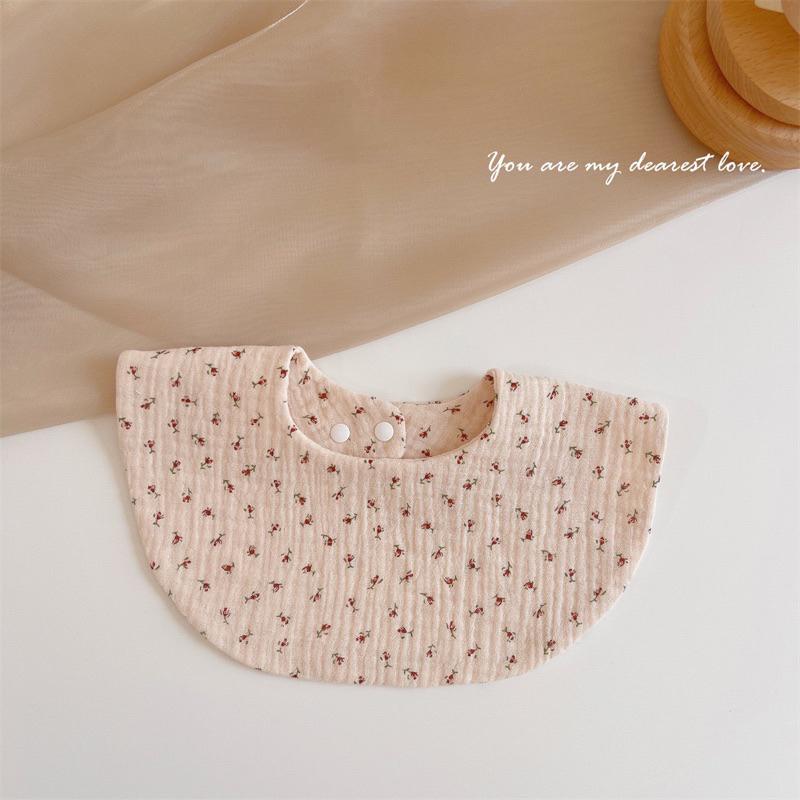 🆈🅰🅽現貨實拍 口水巾 圍兜 媽媽必備 嬰兒純棉紗布圍兜寶寶口水巾新生兒圍兜吸水防吐奶超軟夏季薄款-細節圖3