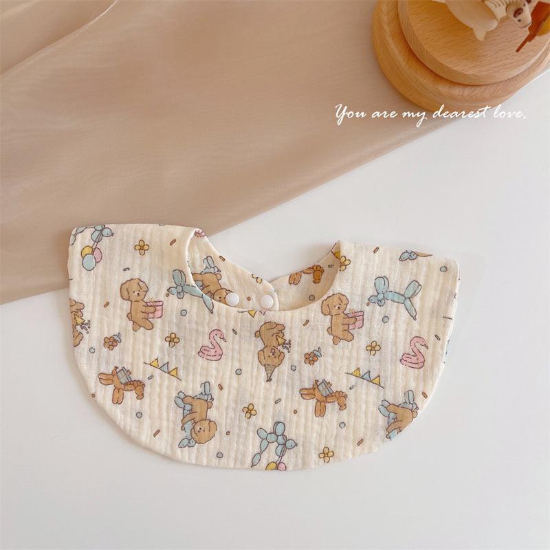 🆈🅰🅽現貨實拍 口水巾 圍兜 媽媽必備 嬰兒純棉紗布圍兜寶寶口水巾新生兒圍兜吸水防吐奶超軟夏季薄款-細節圖8