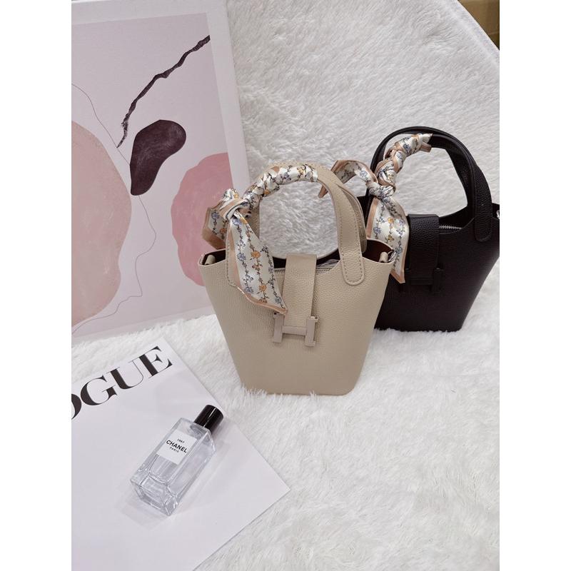 現貨 超美百搭絲帶菜籃包手提包子母包小包 小背包-細節圖6