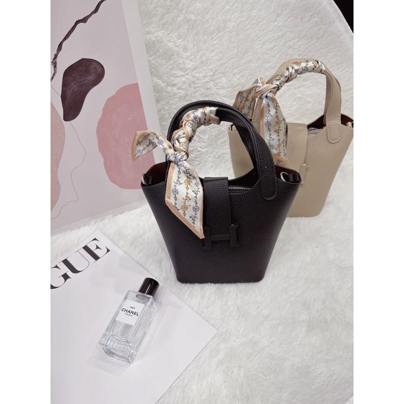 現貨 超美百搭絲帶菜籃包手提包子母包小包 小背包-細節圖7