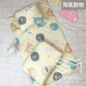 【Sommeil】獨家新品💛涼感天絲棉👍棉天絲兒童睡袋睡墊三件組 鋪棉床墊+涼被+枕頭 幼稚園午睡 3件組-規格圖8