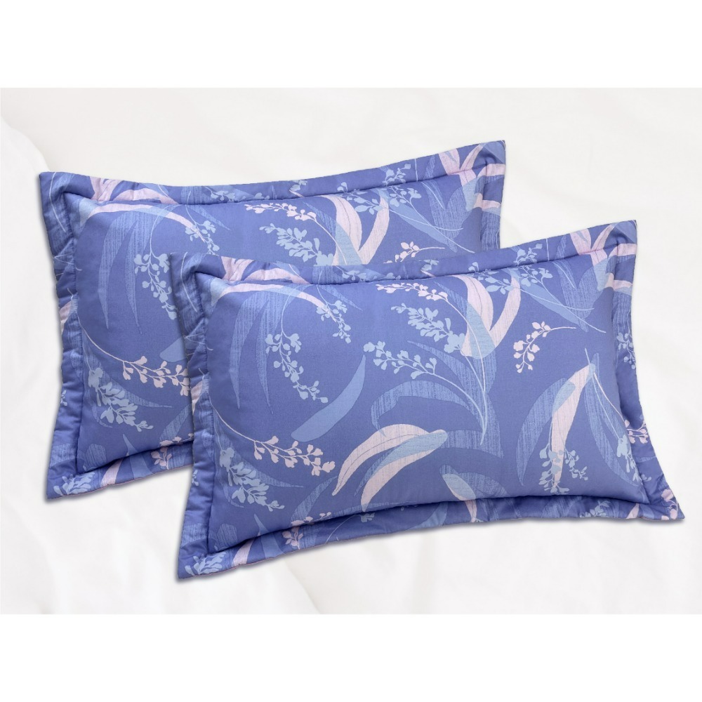 💖100%台灣40支精梳棉💖一件兩入厚枕套 歐式壓框鋪棉枕套 可裝45X75cm枕頭多花色💗賣場一(1-50)-規格圖8