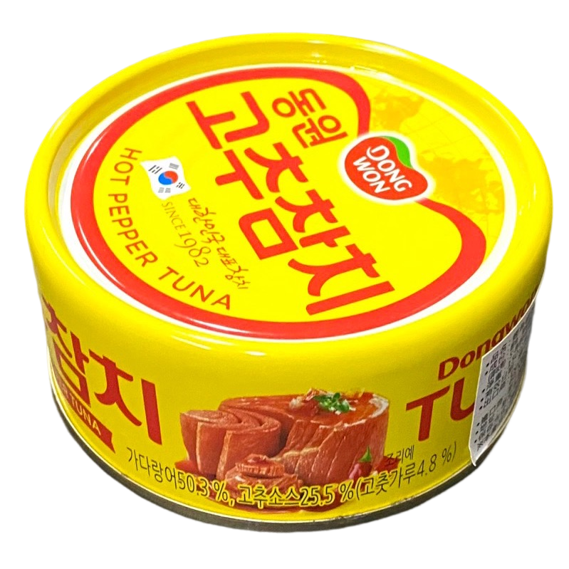 韓國 Dongwon 鰹魚罐頭（辣味/原味）150g 鮪魚罐頭-細節圖4