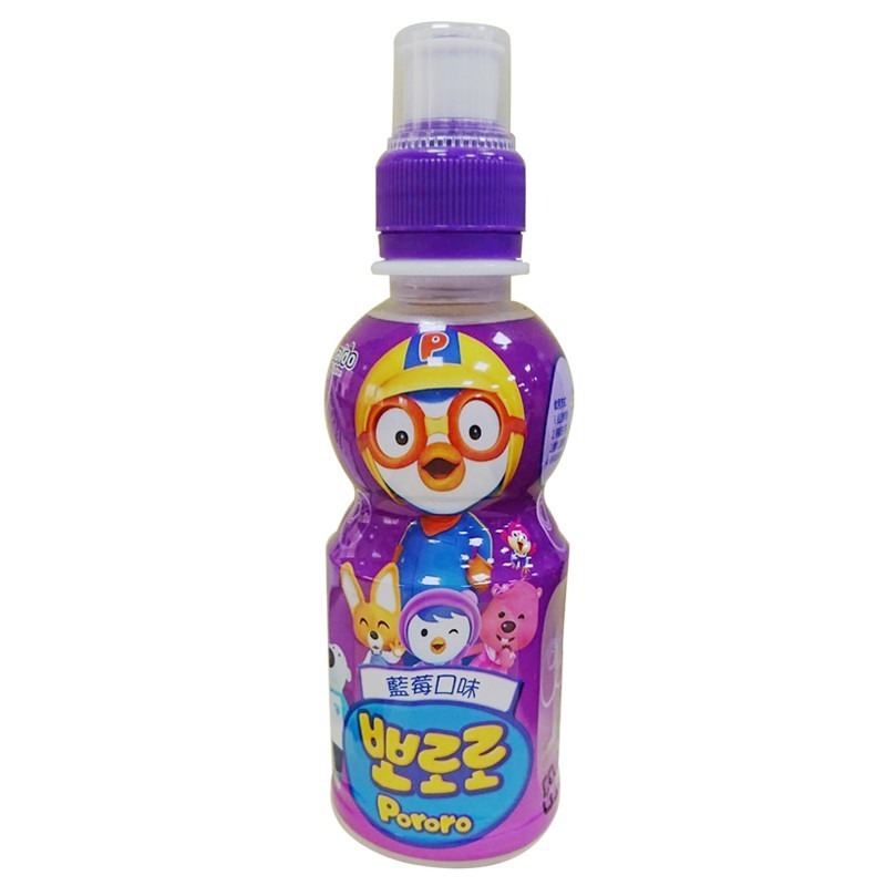 韓國 Paldo 八道 Pororo 啵樂樂乳酸飲料系列  牛奶 草莓 蘋果 熱帶水果 (235ml)-細節圖2