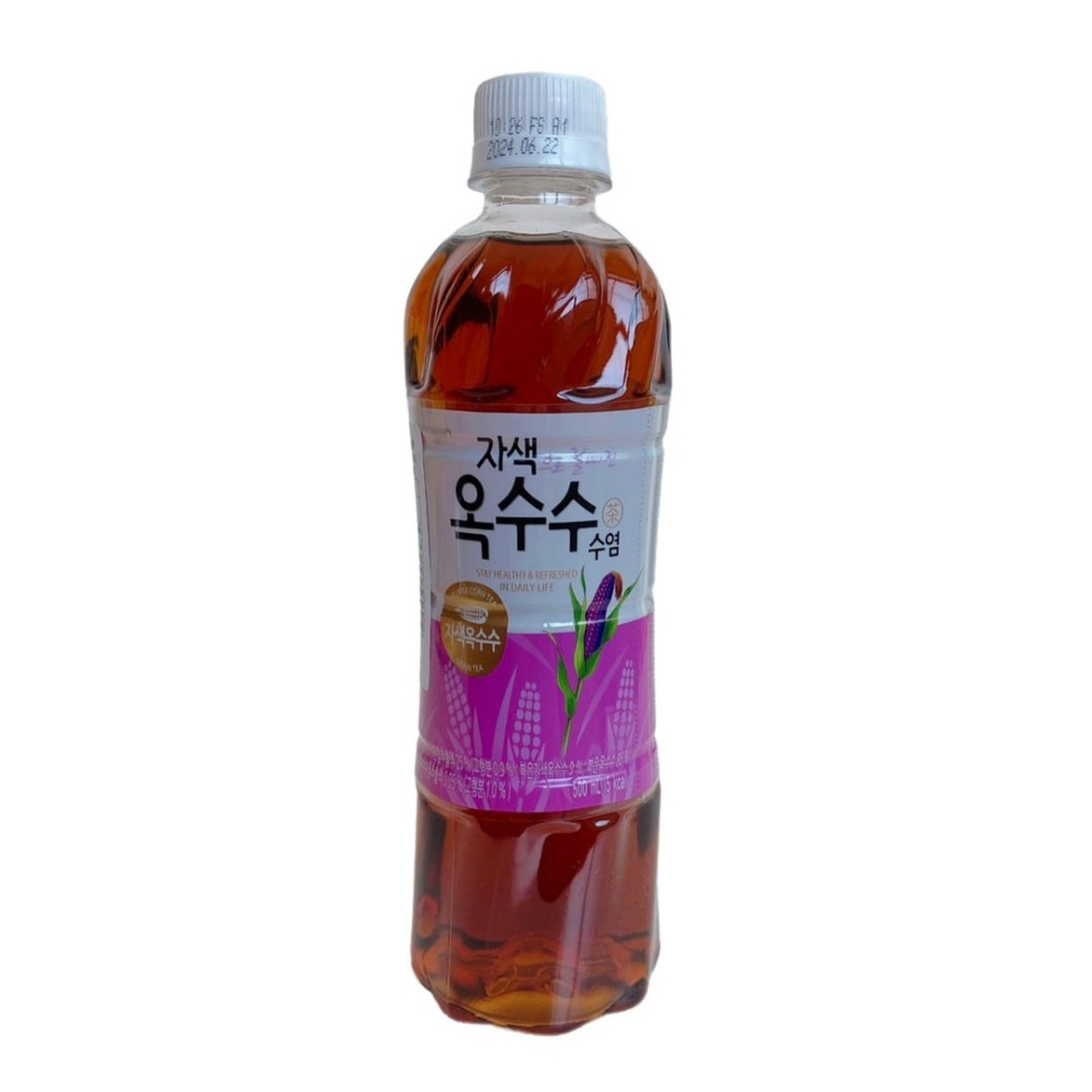 韓國 WOONIN 熊津 紫色玉米鬚茶 500ml-細節圖2