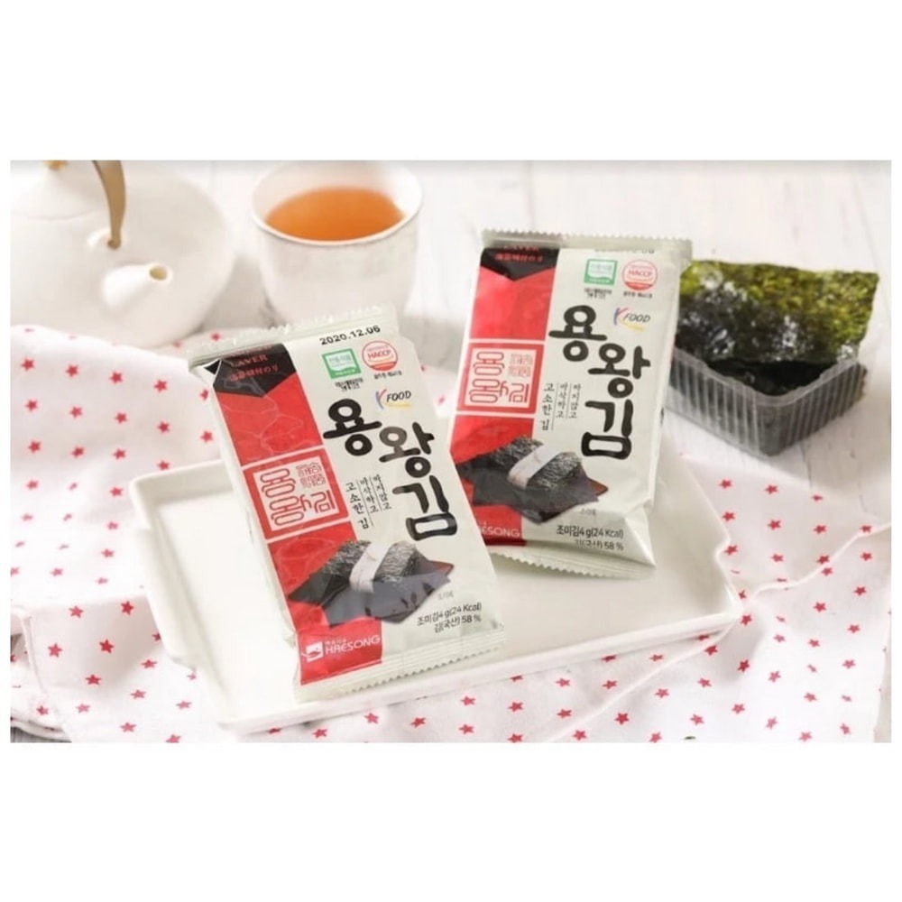 促銷優惠 韓國 金版龍王海苔 12入 家裡殺手級美食 包飯 零嘴都很適合-細節圖2