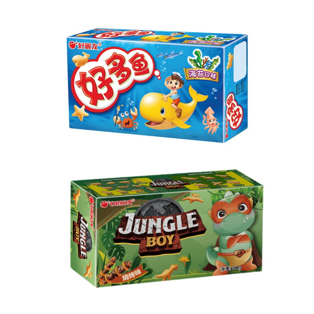 好麗友 【任2盒組】 好多魚 烤蝦風味 l 海苔風味 l 烤雞風味 好多龍 燒烤味  (30g *2盒)-細節圖9