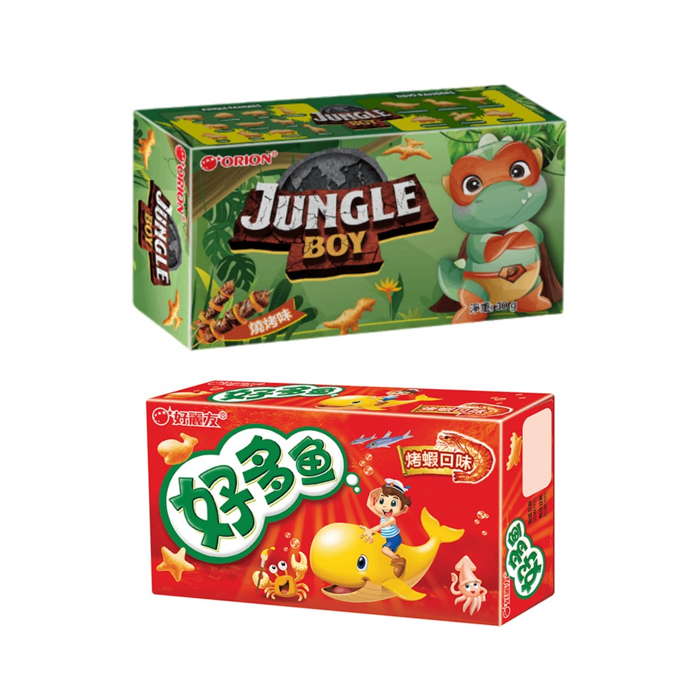 好麗友 【任2盒組】 好多魚 烤蝦風味 l 海苔風味 l 烤雞風味 好多龍 燒烤味  (30g *2盒)-細節圖10