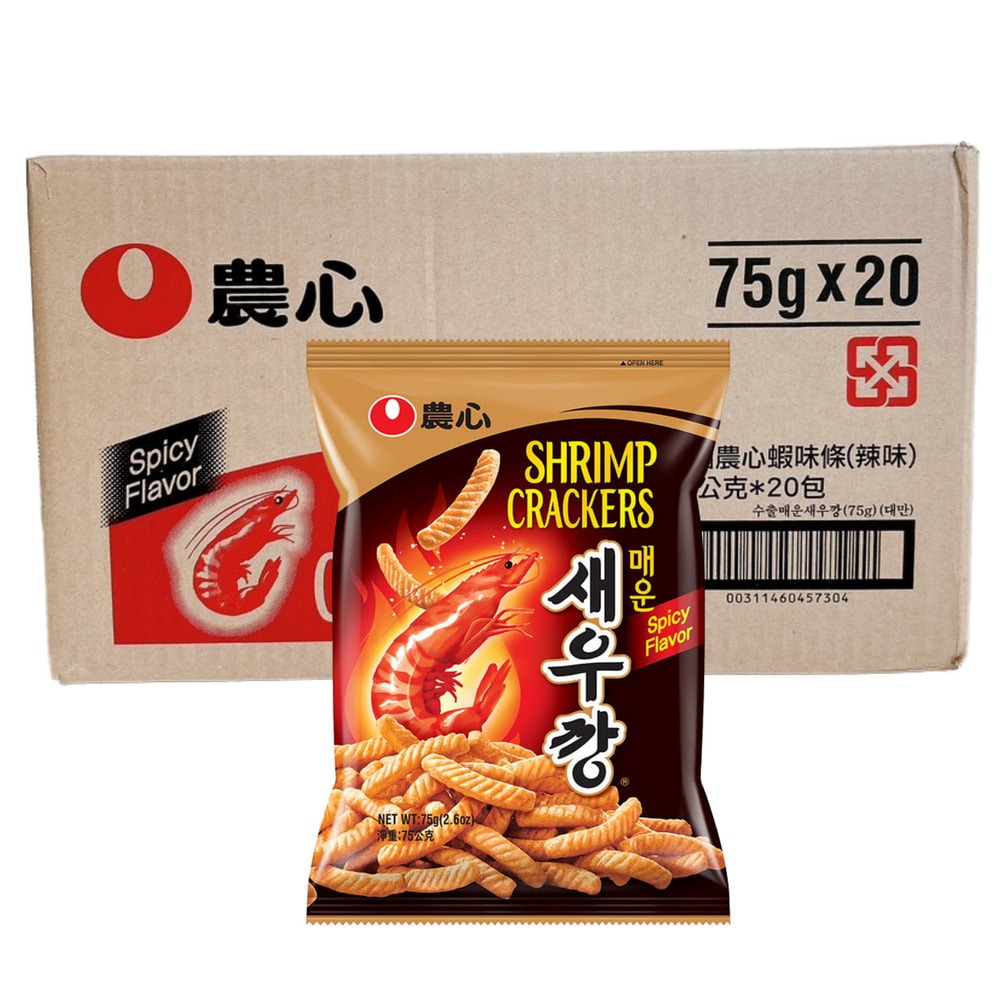 農心 箱裝 蝦味條 蝦味先  原味 l 辣味 l 香蕉玉米脆條  Jennie喜歡的餅乾 (每箱 20包 入)-細節圖4