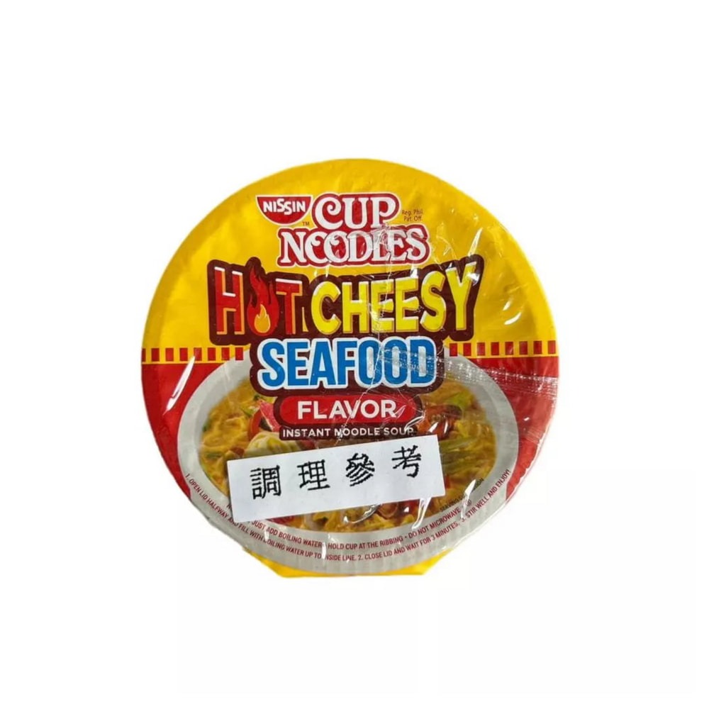 NISSIN杯麵 辣起司海鮮風味湯麵 小杯麵 50g-細節圖2