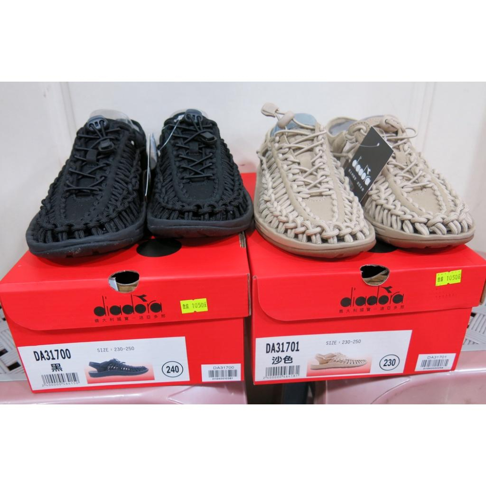 優惠780☆超人氣運動☆DIADORA 迪亞多那女生潮流編織涼鞋.護趾涼鞋.有兩色 DA31700DA31701-細節圖8