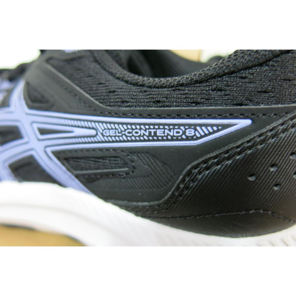 寬楦.超人氣運動.ASICS 亞瑟士 GEL-CONTEND 8 黑紫慢跑鞋.1012B561-401-細節圖4