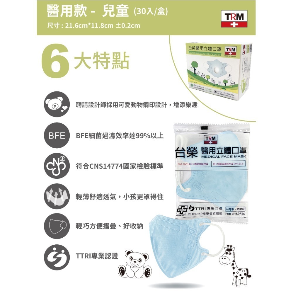 台榮 醫用立體口罩-細節圖8