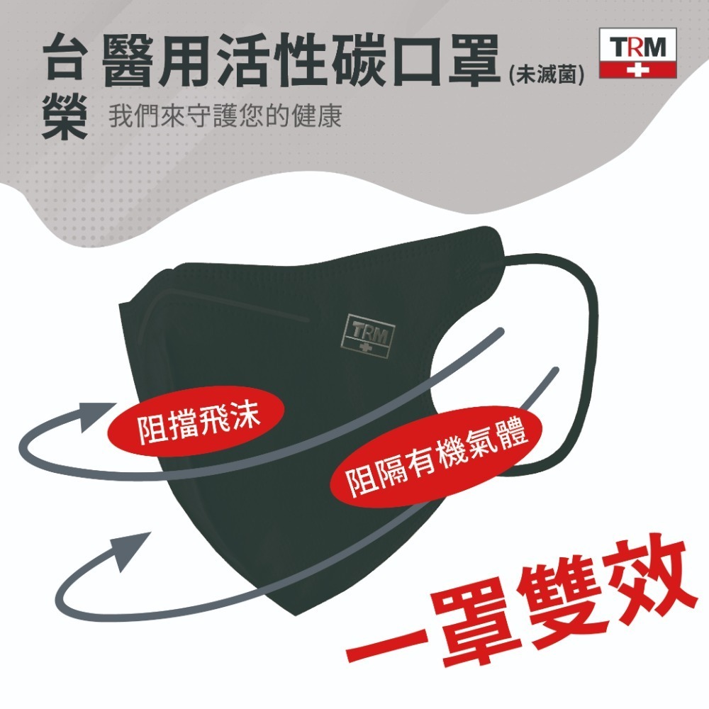 台榮 醫用活性碳立體口罩-細節圖4