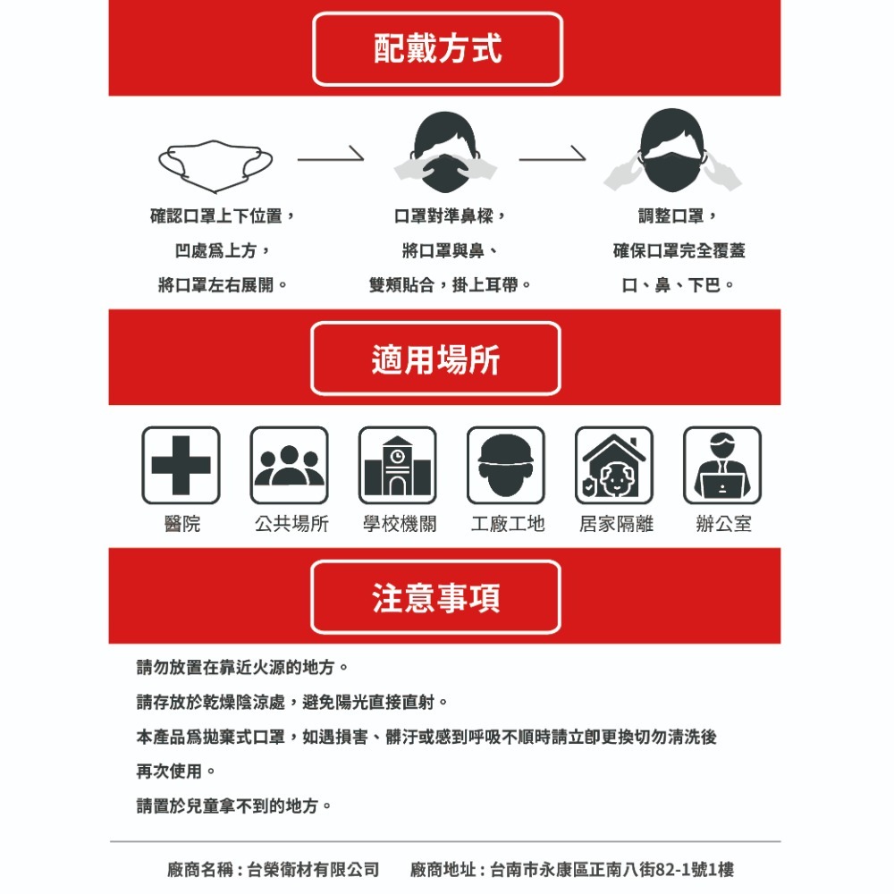 台榮 醫用活性碳立體口罩-細節圖8