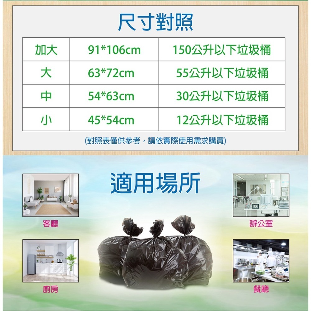 健康牌 環保垃圾袋 小/中/大/加大 尺寸任選-細節圖4