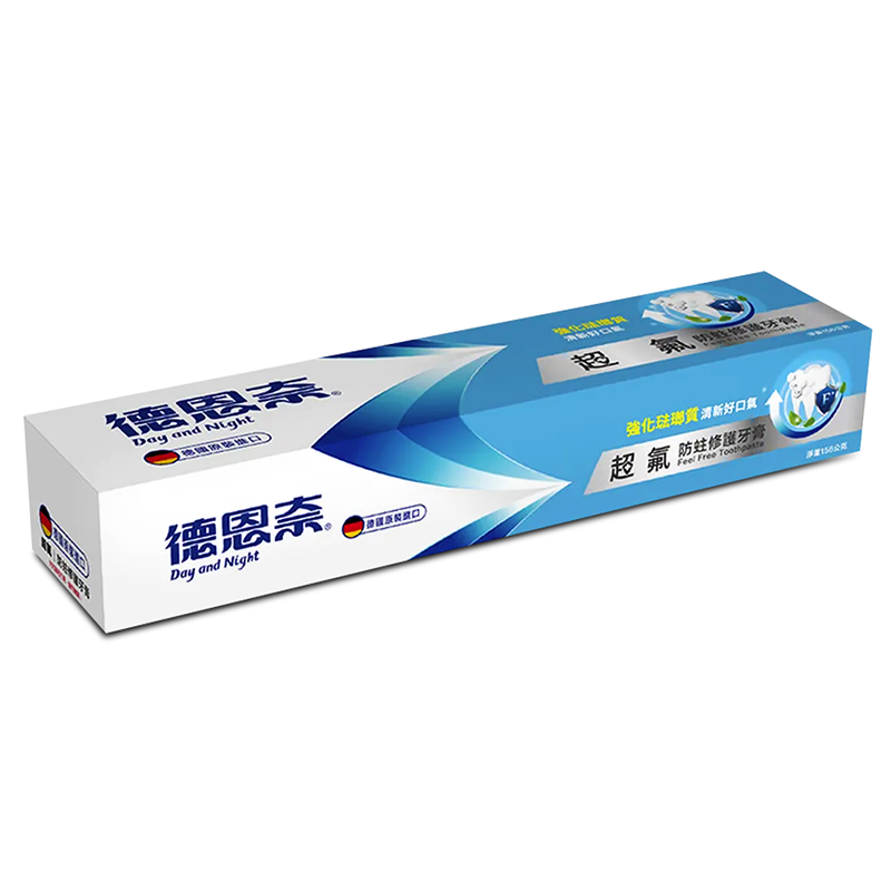 德恩奈牙膏 清淨涼牙膏156gx6條 / 抗敏感三效牙膏130gx4條 / 新超氟牙膏156gx4條-規格圖7