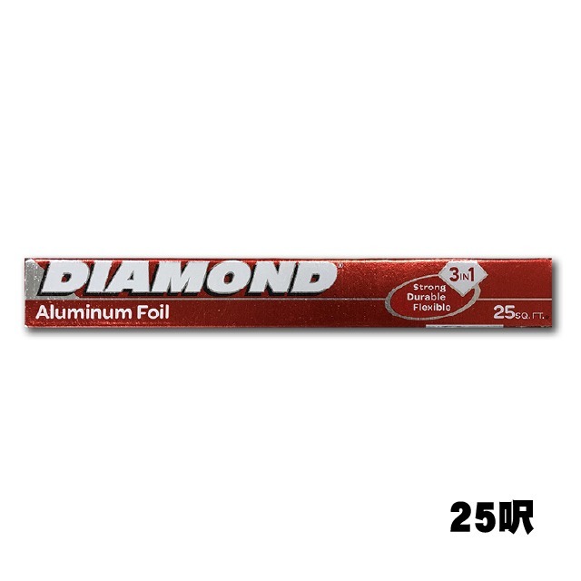 Diamond 鑽石牌鋁箔紙 25呎/37.5呎/75呎-規格圖6