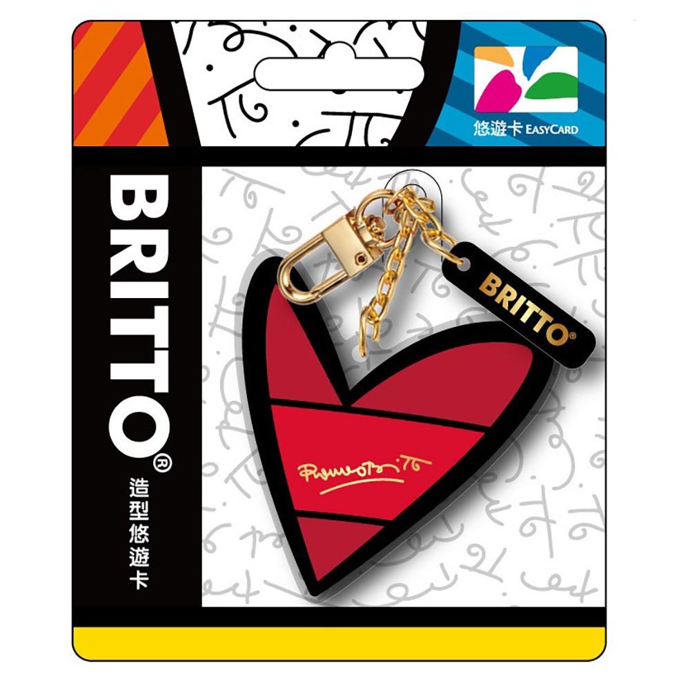 britto拼圖悠遊卡 設計師款 愛心 小熊 造型悠遊卡 平面悠遊卡-細節圖3