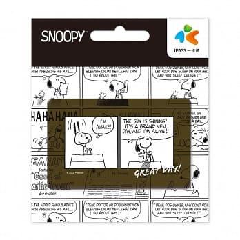 SNOOPY 棒棒日 史努比 棒棒日一卡通 透明卡 雙面卡-細節圖2