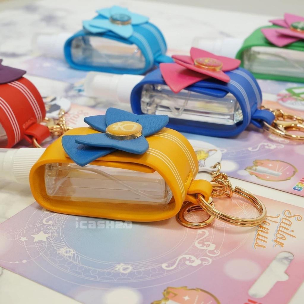 美少女戰士Crystal噴霧瓶皮革套系列icash2.0 噴霧罐 美少女戰士 月亮-細節圖3