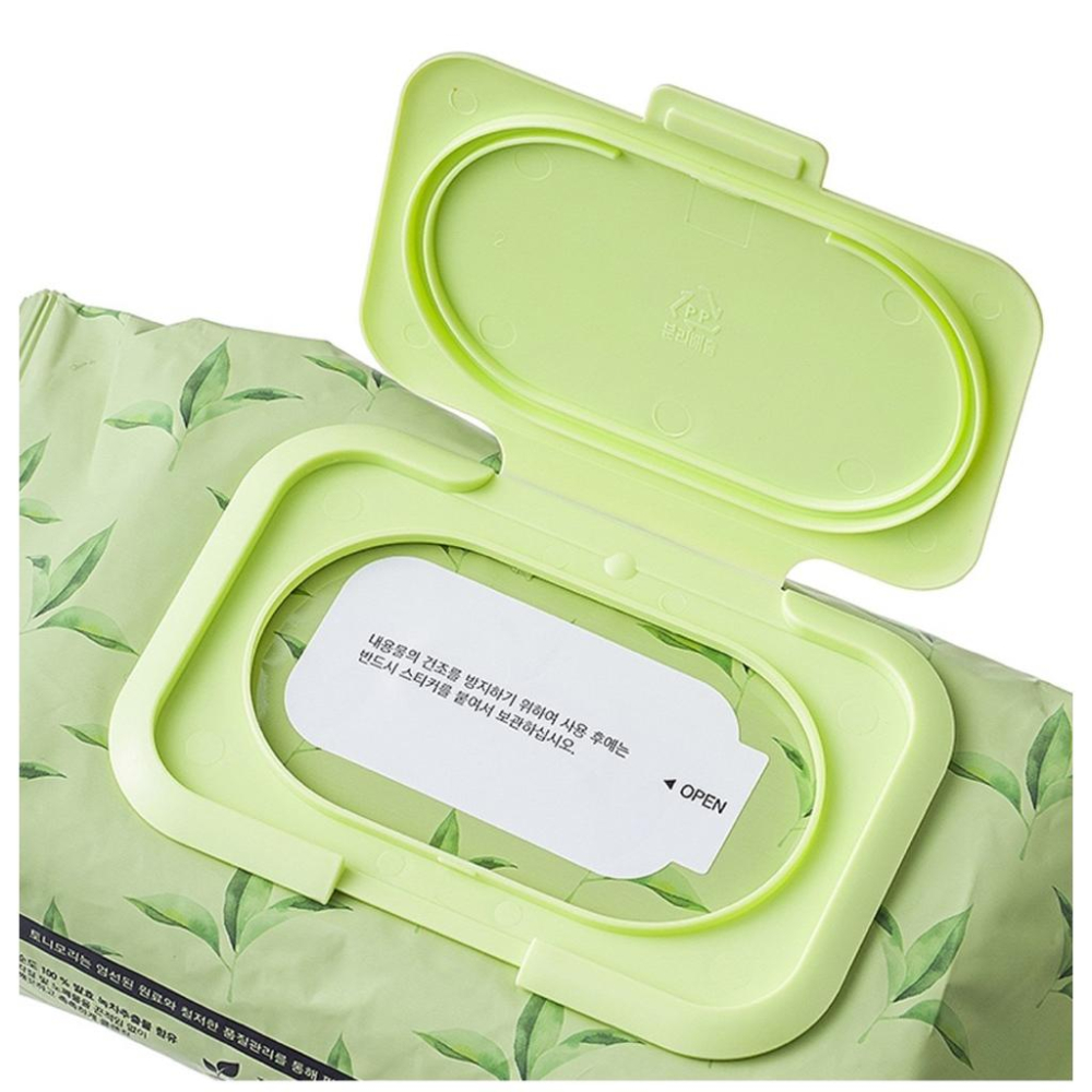 TONYMOLY 水潤綠茶卸妝濕巾, 100張/包 超好用 免沖洗-細節圖2
