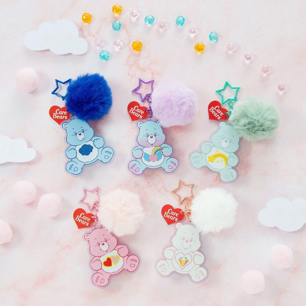 悠遊卡Care Bears 毛球造型悠遊卡吊飾 鑰匙圈 全家限量carebears 彩虹熊 彩虹熊悠遊卡-細節圖5