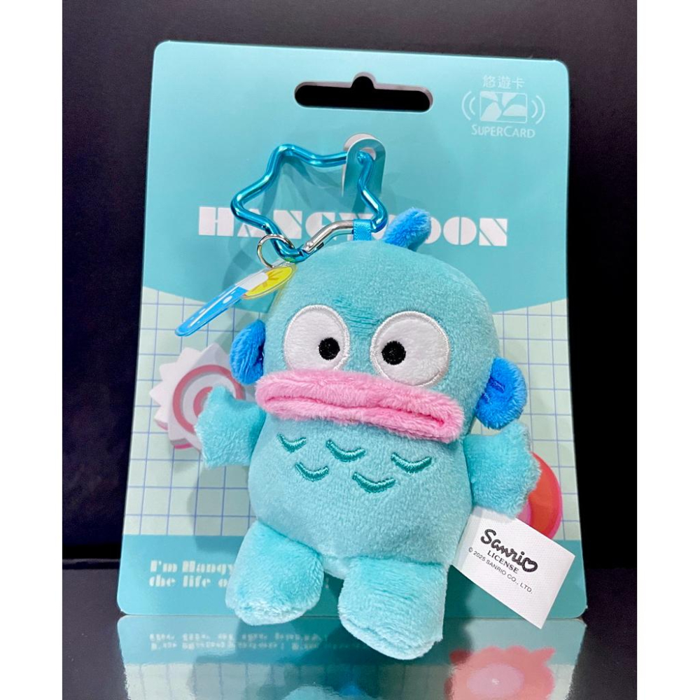 【超級悠遊卡】絨毛娃娃悠遊卡 三麗鷗大臉娃娃Supercard拉繩造型悠遊卡-Hello Kitty 人魚漢頓-細節圖8