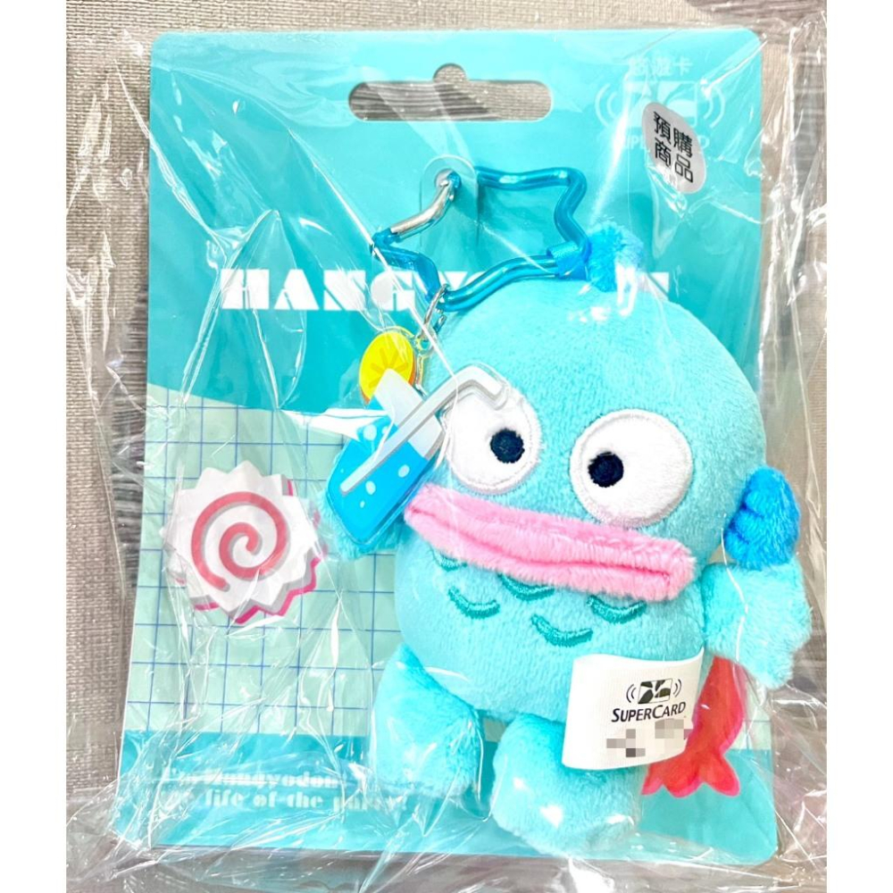 【超級悠遊卡】絨毛娃娃悠遊卡 三麗鷗大臉娃娃Supercard拉繩造型悠遊卡-Hello Kitty 人魚漢頓-細節圖9