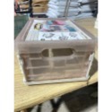 卡扣式置物盒 帶蓋置物盒 可摺疊堆疊 輕巧實用-規格圖2