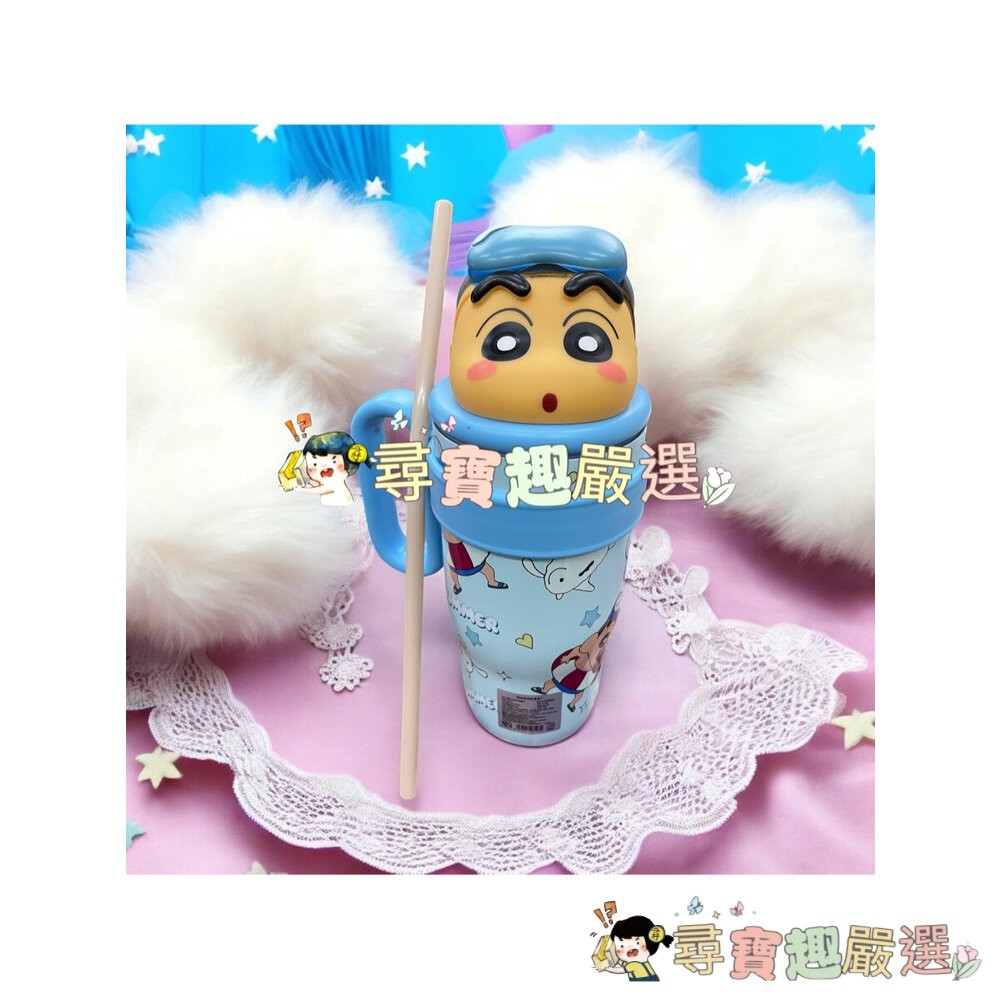蠟筆小新系列冰壩杯 保溫杯保溫壺800ml 不鏽鋼316內膽 可泡茶葉內含濾網現貨 快速出貨現貨-細節圖2