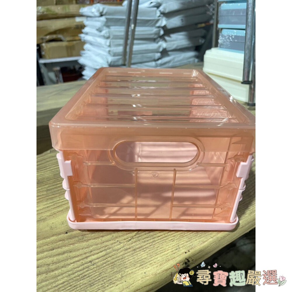 *尋寶趣嚴選* 現貨 桌面收納 小物收納  折疊 收納箱/三款顏色/快速出貨現貨-細節圖8