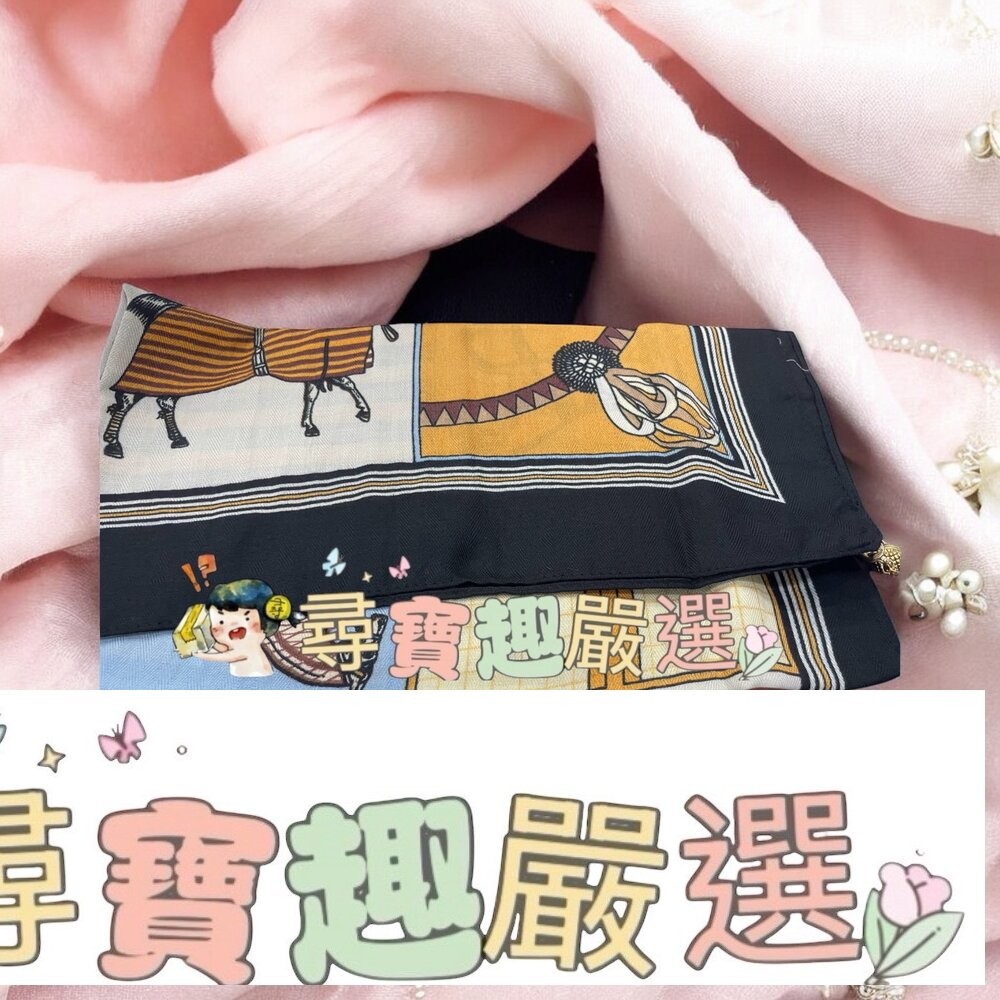 黑格圖/彩色花朵/藍圖騰/塗鴉風 絲巾/掛巾/造型圍巾 多用途 磁吸扣-細節圖4