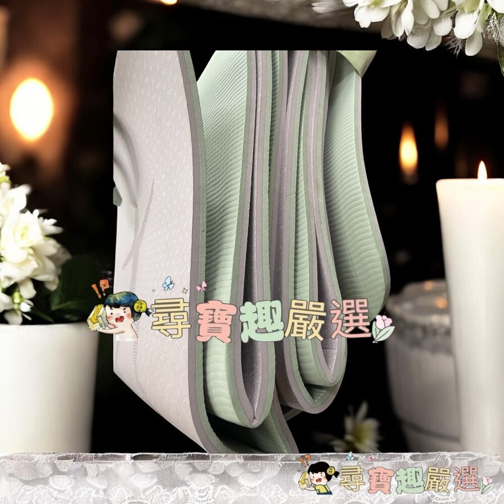 雙色加厚瑜珈墊 紫色+灰色 附上收納袋現貨-細節圖3
