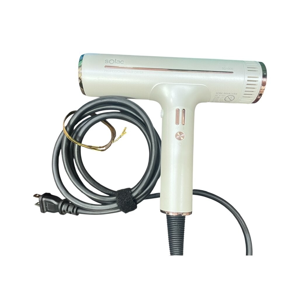 SOLAC SD-1000高效能專業負離子吹風機 黑色/粉色/珍珠白/鈦色 展示機公司貨-規格圖7