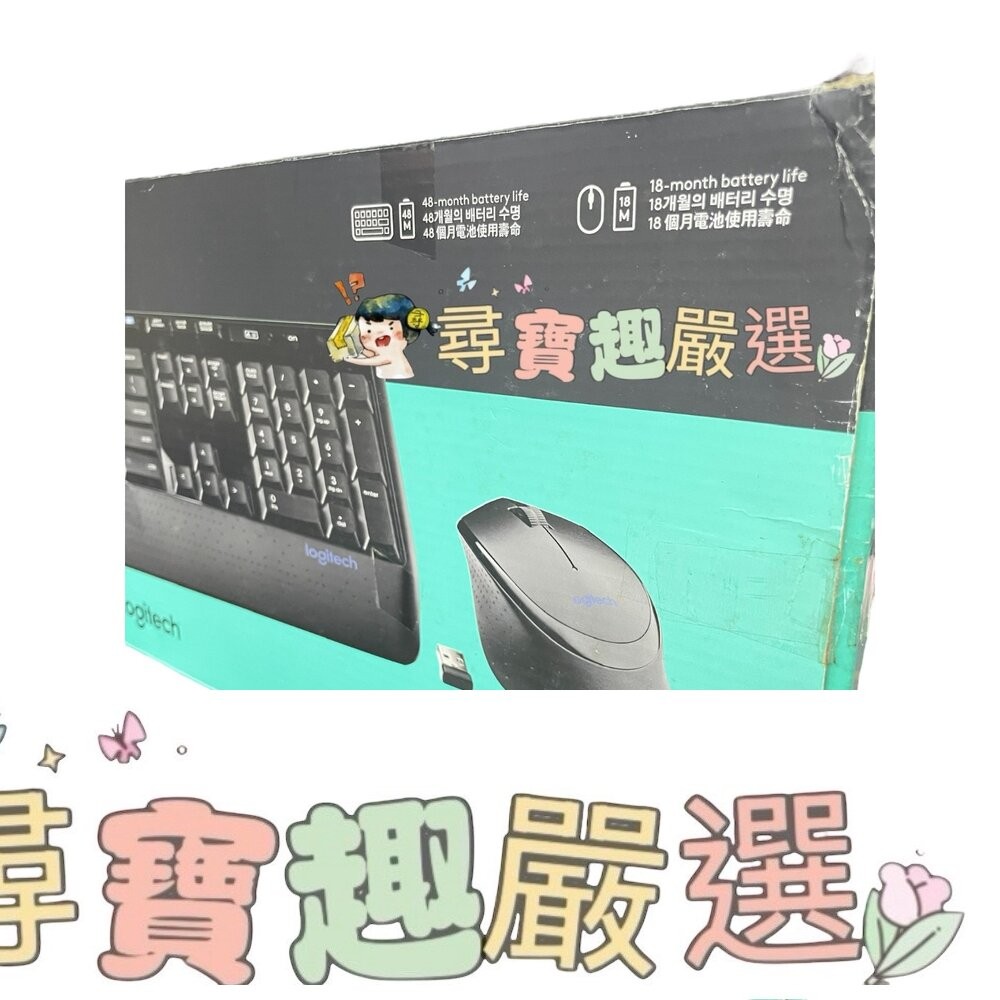 Logitech羅技 MK345無線鍵盤滑鼠 盒損品展示機 9成新-細節圖2