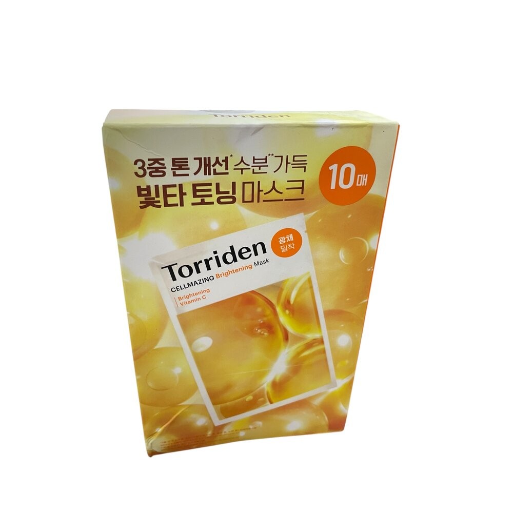 TORRIDEN 韓國桃瑞丹 綠色修護積雪草面膜 10入/藍色補水玻尿酸精華面膜 10入/維他命C亮白面膜10入 平行輸-規格圖4