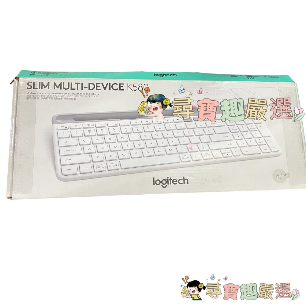 Logitech羅技 K580超薄跨平台無線藍芽鍵盤石磨黑/無線藍芽鍵盤 白色/K380無線藍芽鍵盤白色(展示機)/K3-細節圖2
