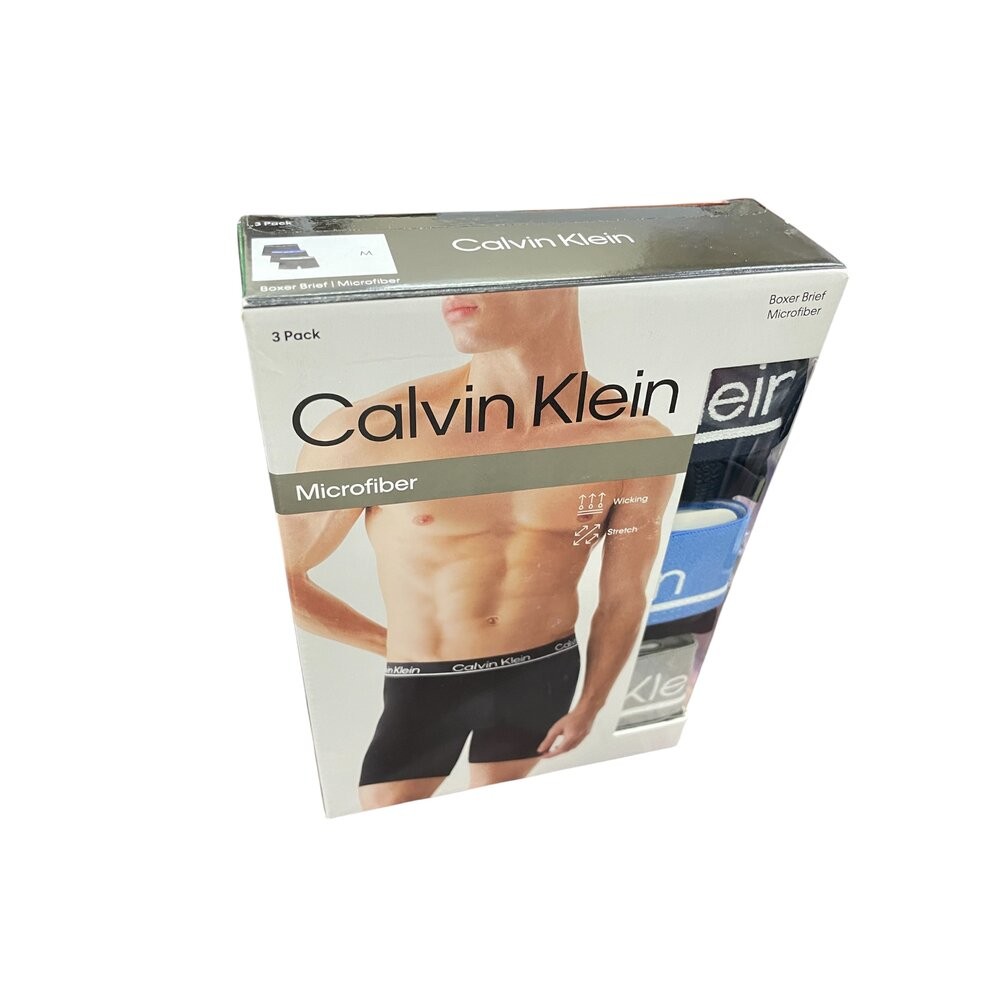 美國大衛Calvin Klein美版S號男生四角純棉褲3PS(黑藍灰)/美版S號男生四角純棉褲3PS(黑灰黑)/M號男生-規格圖5