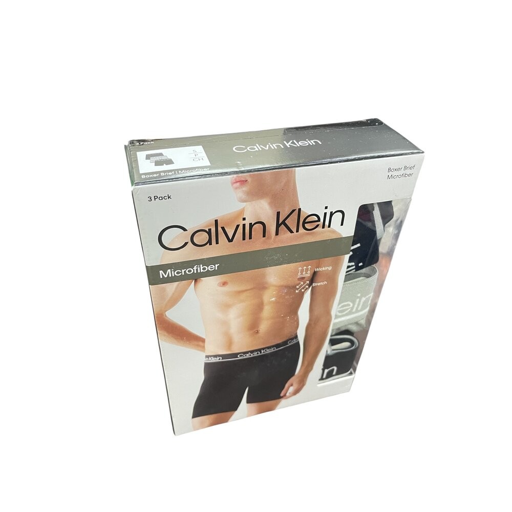 美國大衛Calvin Klein美版S號男生四角純棉褲3PS(黑藍灰)/美版S號男生四角純棉褲3PS(黑灰黑)/M號男生-規格圖5