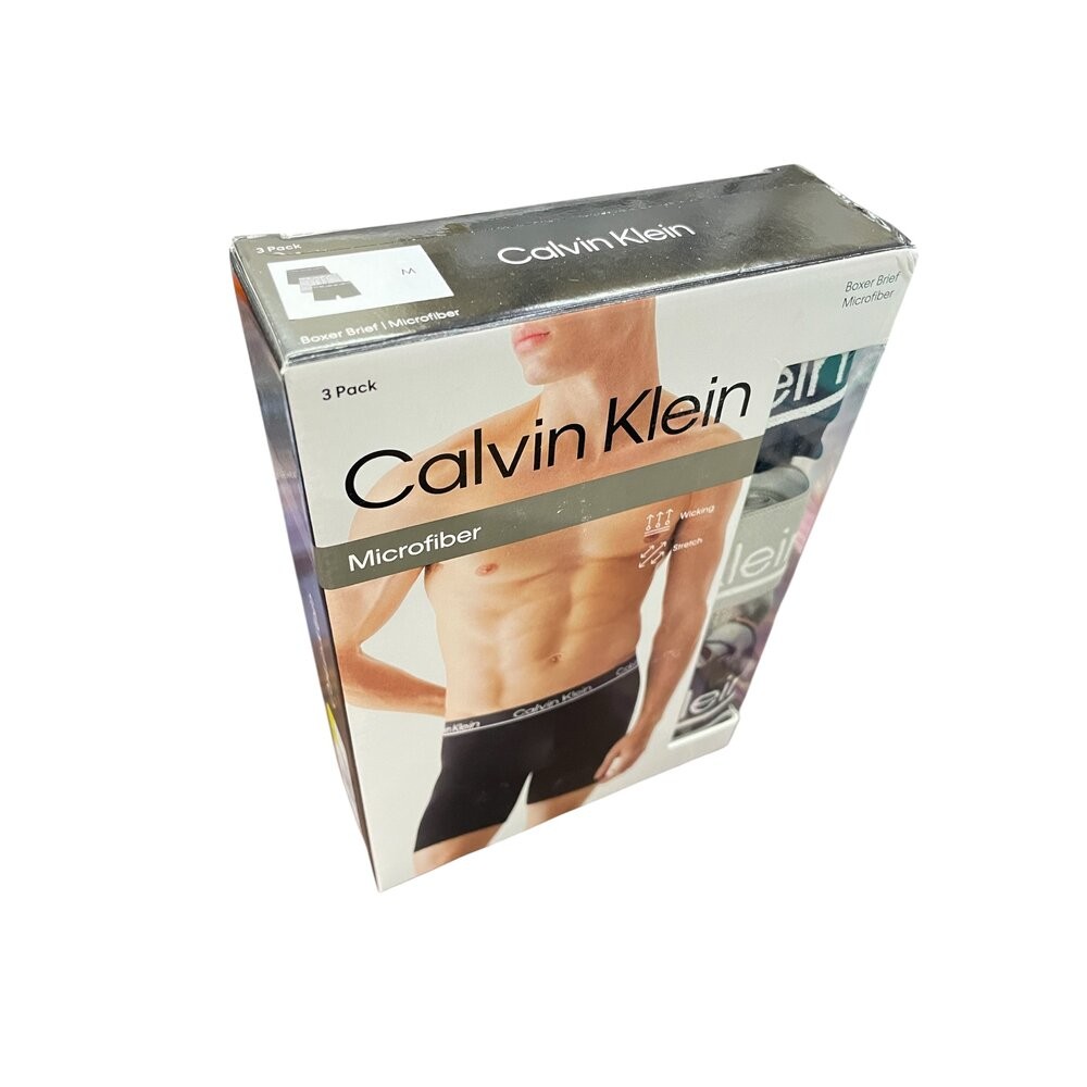 M號男生四角純棉褲3PS(黑灰黑)