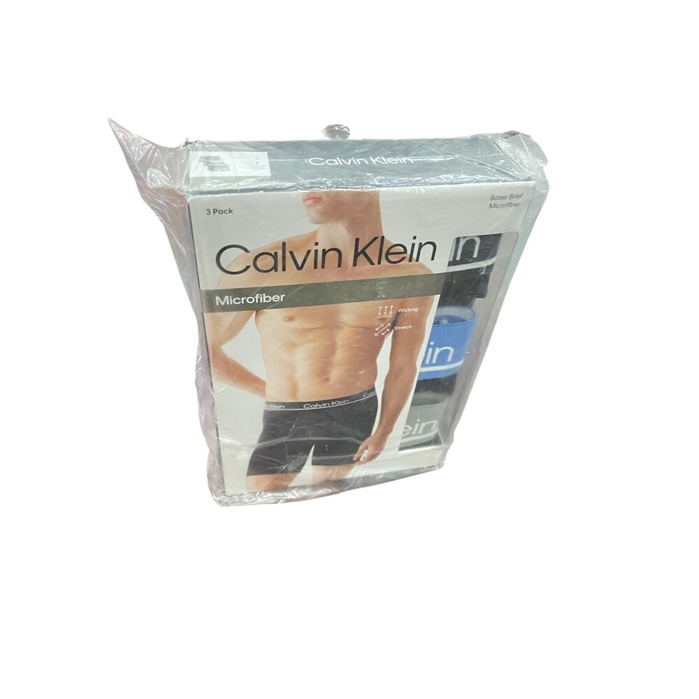 美國大衛Calvin Klein美版S號男生四角純棉褲3PS(黑藍灰)/美版S號男生四角純棉褲3PS(黑灰黑)/M號男生-規格圖5