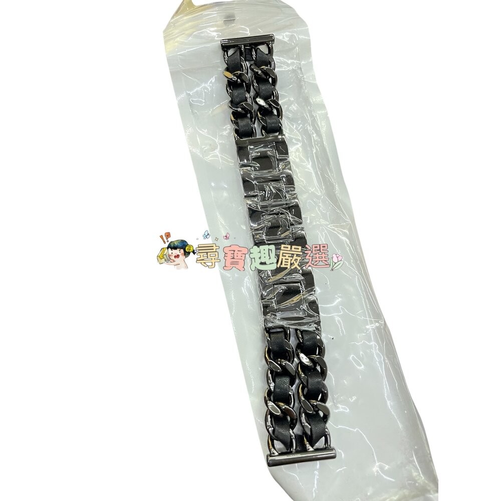 22MM 黑編織錶帶